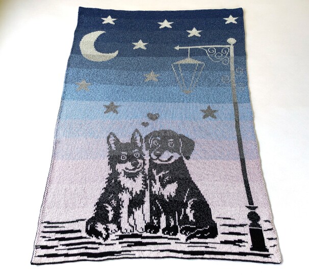 Baby / children's blanket "Sweethearts II- double knitting pattern