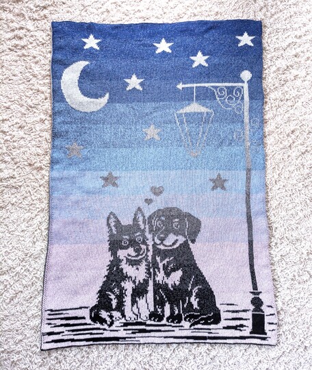 Baby / children's blanket "Sweethearts II- double knitting pattern