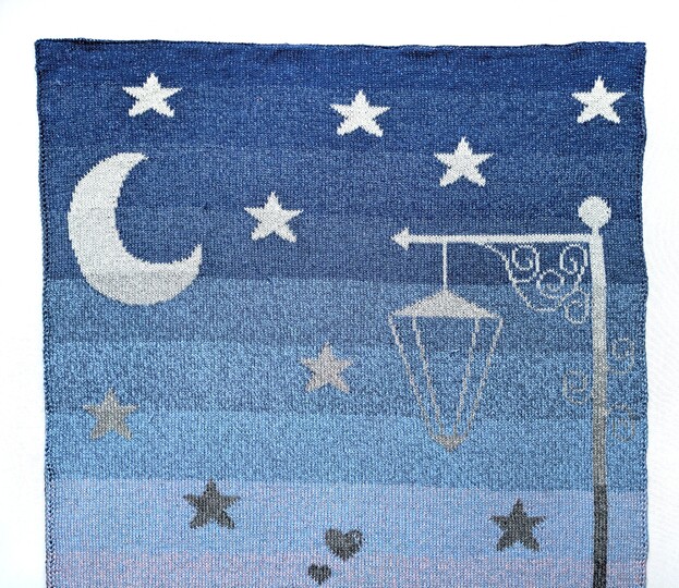 Baby / children's blanket "Sweethearts II- double knitting pattern