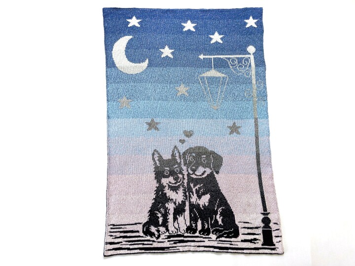 Baby / children's blanket "Sweethearts II- double knitting pattern