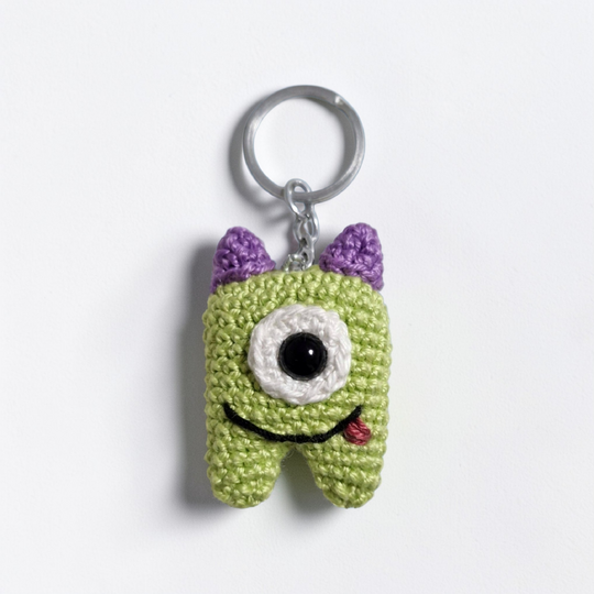 PDF Häkelanleitung Amigurumi Schlüsselanhänger "Kleines Monster"