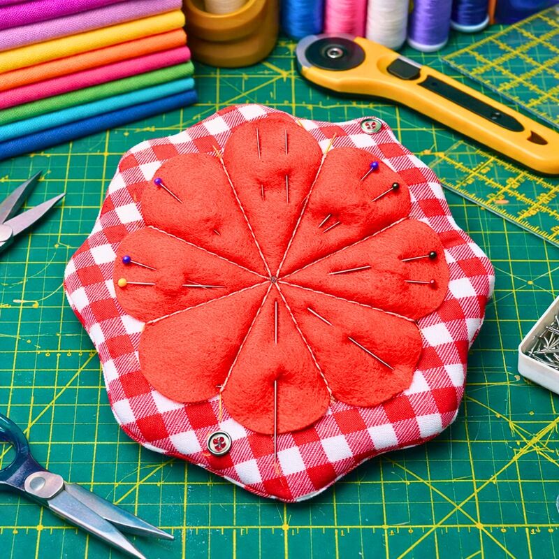 Flower Needle Case Sewing Pattern – Foldable Needle Holder PDF Tutorial - Image 3