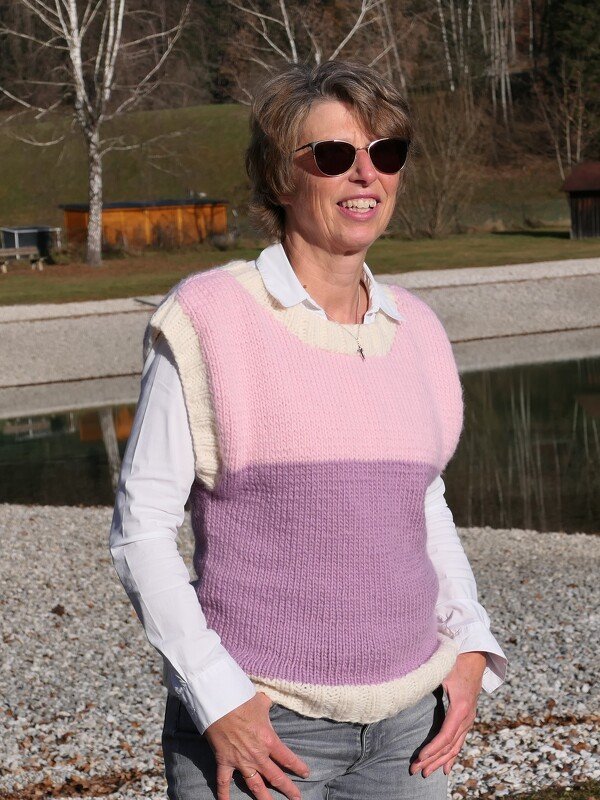 Pullunder Orchidee - Strickanleitung - Bild 4