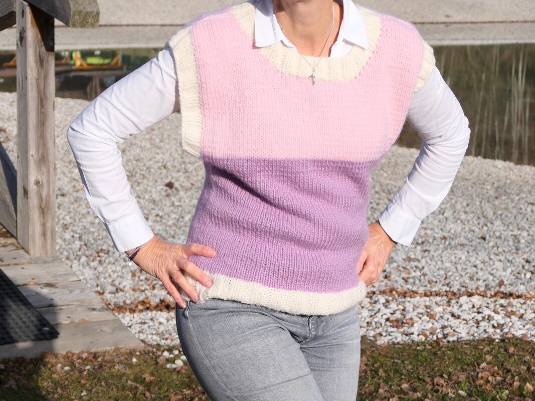 Pullunder Orchidee - Strickanleitung - Bild 6