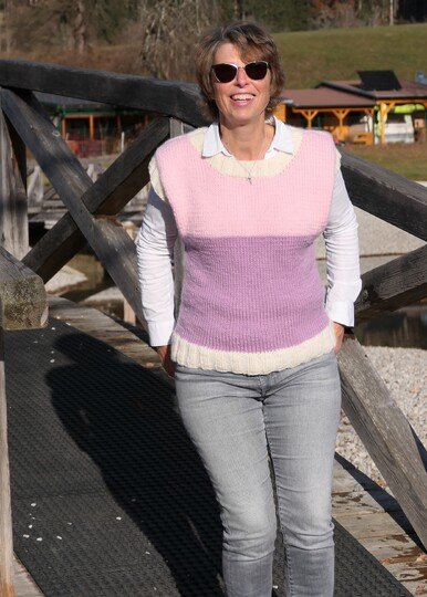 Pullunder Orchidee - Strickanleitung