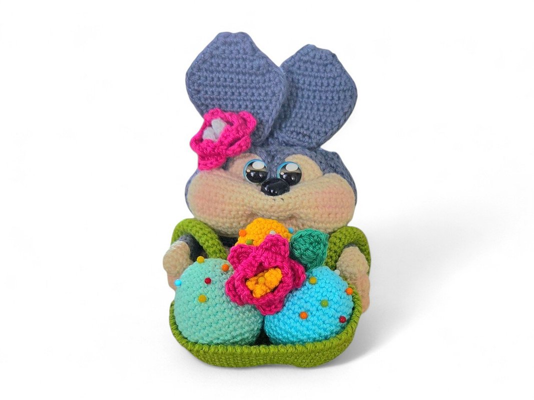 Crochet pattern Easter basket / Backpack / Pin cushion - Image 5
