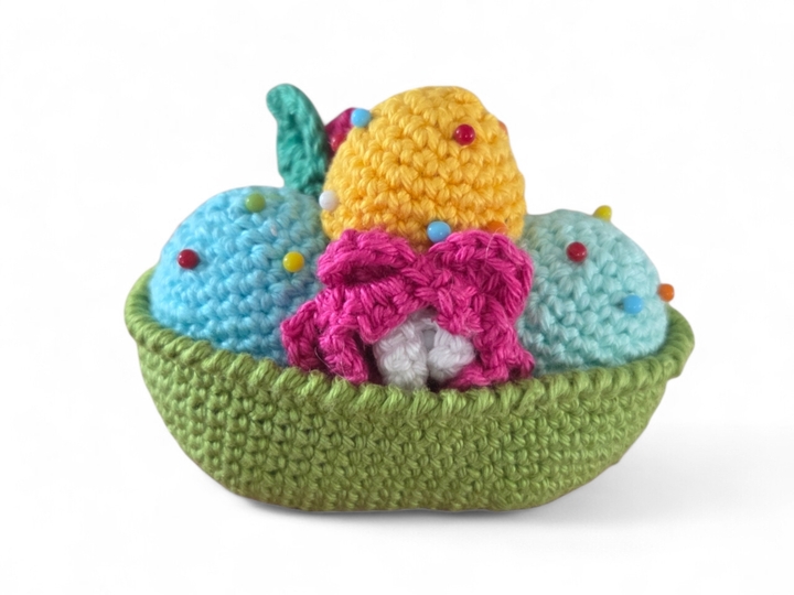 Crochet pattern Easter basket / Backpack / Pin cushion