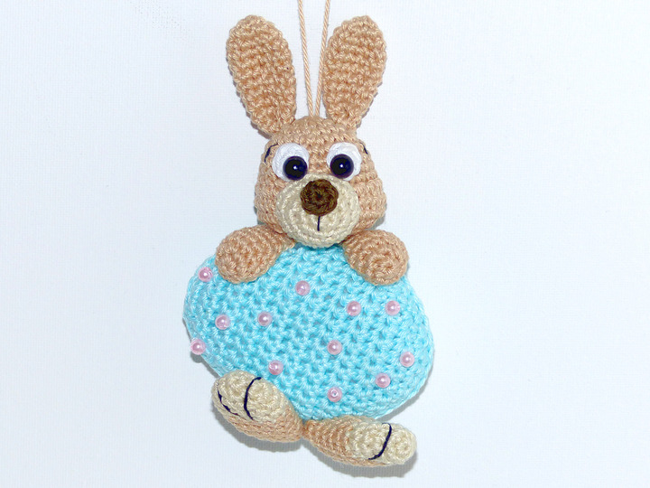 Häkelanleitung kleine Osterhäschen