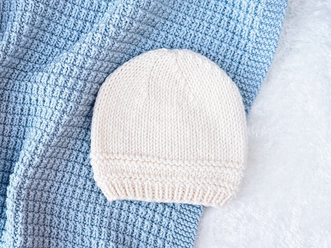 Einfache Baby Mütze Strickanleitung 6 Größen - Bild 8