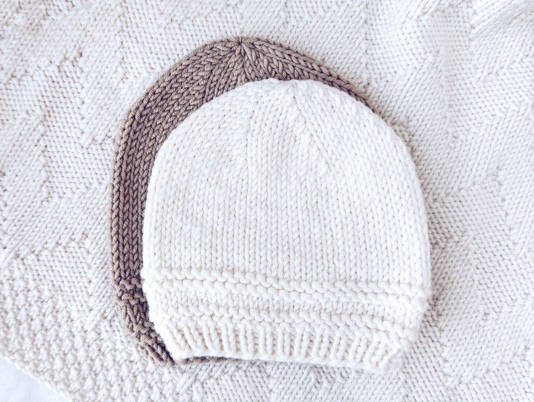 Einfache Baby Mütze Strickanleitung 6 Größen - Bild 7
