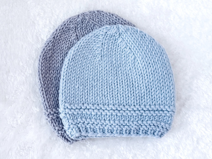 Einfache Baby Mütze Strickanleitung 6 Größen