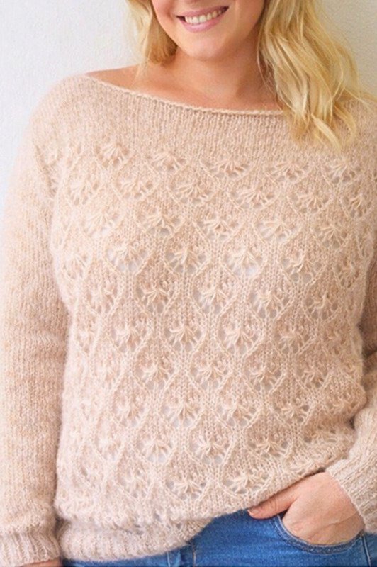 Strickanleitung für Pulli in Ajourmuster | Strickpulli AJOUR #1 KidSeta #3 - Bild 7