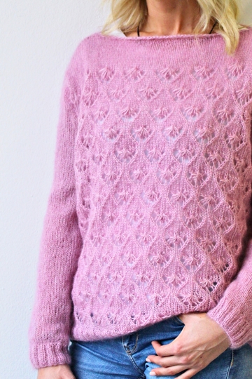 Strickanleitung für Pulli in Ajourmuster | Strickpulli AJOUR #1 KidSeta #3