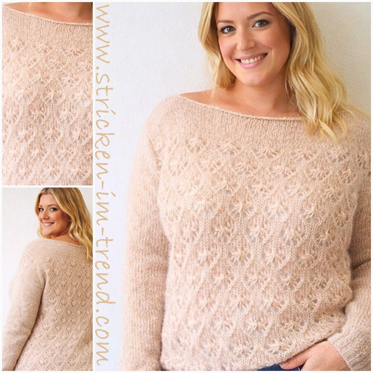 Strickanleitung für Pulli in Ajourmuster | Strickpulli AJOUR #1 KidSeta #3