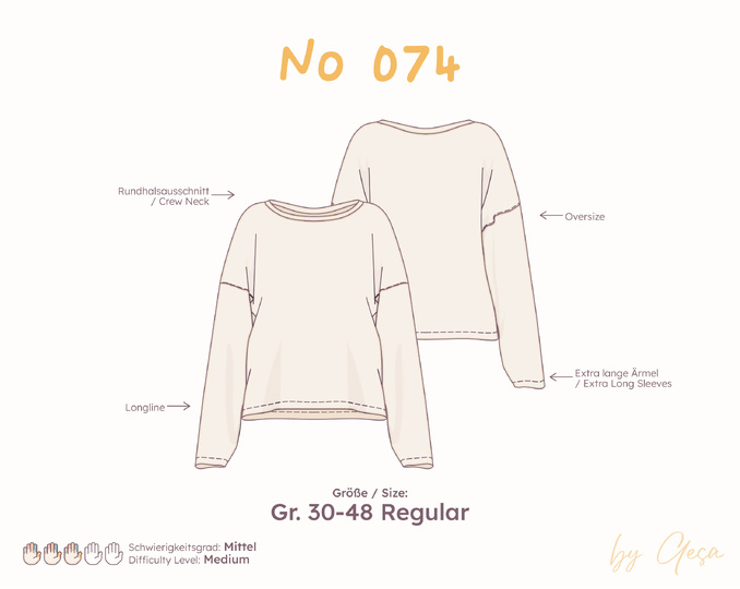 Oversized pajama shirt – Regular 30–48