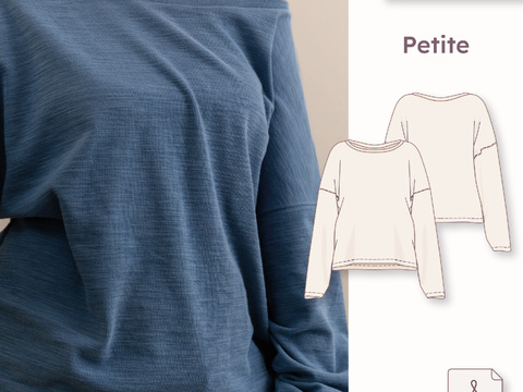 Oversized pajama shirt – Petite 30–48