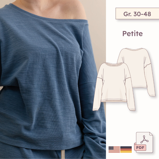 Oversized pajama shirt – Petite 30–48