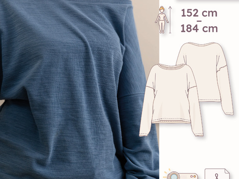 Oversized pajama shirt – Women 30–48