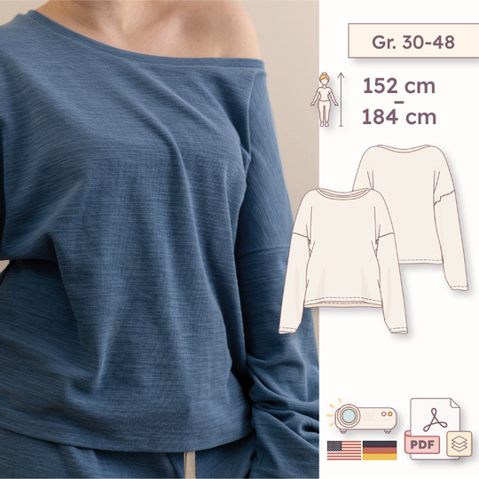Oversized Pyjama-Shirt – Damen 30–48