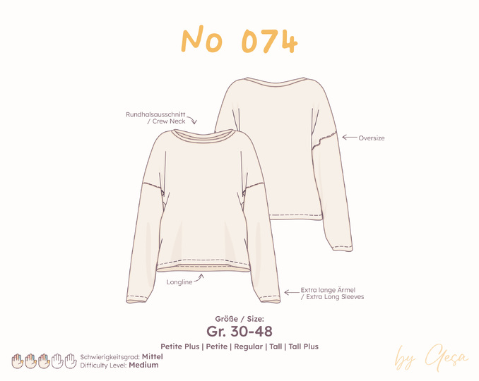 Oversized pajama shirt – Women 30–48
