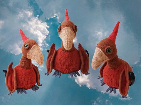 TeaCosyFolk's Pterodactyl Tea Cosy Knitting Pattern
