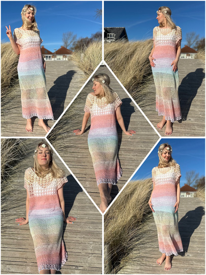 Mustermix-Maxikleid Leichtigkeit