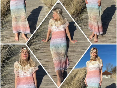 Mustermix-Maxikleid Leichtigkeit