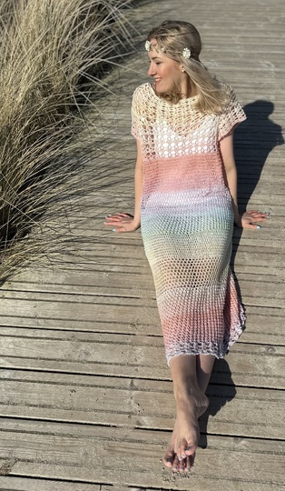 Mustermix-Maxikleid Leichtigkeit