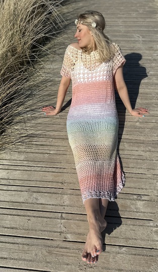 Mustermix-Maxikleid Leichtigkeit