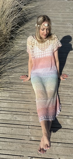 Mustermix-Maxikleid Leichtigkeit
