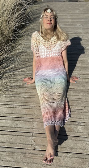 Mustermix-Maxikleid Leichtigkeit