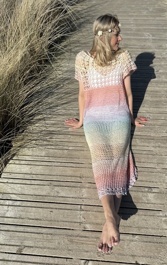 Mustermix-Maxikleid Leichtigkeit