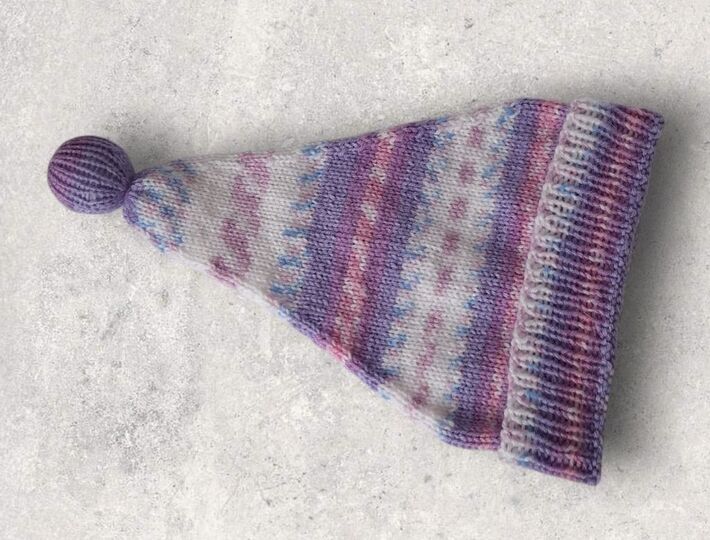 Strickanleitung Wichtelmütze unisex, ca. 2 - 9 Monate    #372