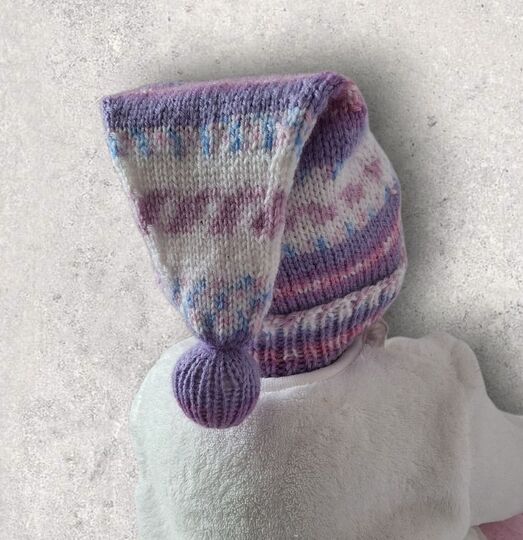 Strickanleitung Wichtelmütze unisex, ca. 2 - 9 Monate    #372