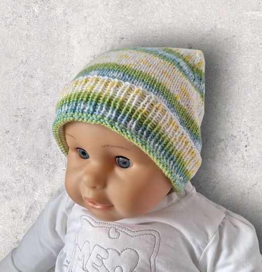 Strickanleitung Wichtelmütze unisex, ca. 8 - 24 Monate    #373