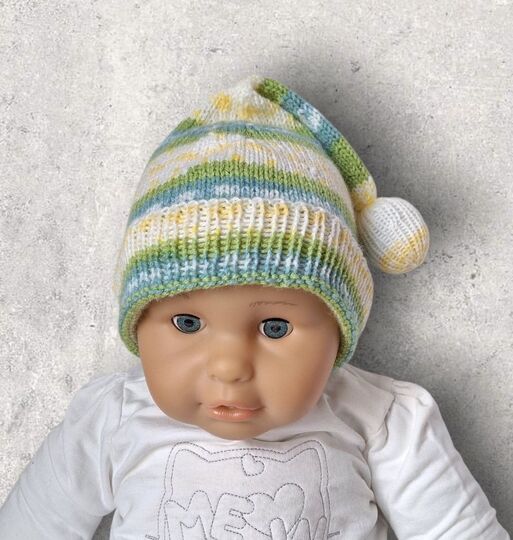 Strickanleitung Wichtelmütze unisex, ca. 8 - 24 Monate    #373