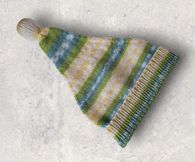 Strickanleitung Wichtelmütze unisex, ca. 8 - 24 Monate    #373