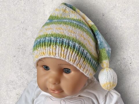 Strickanleitung Wichtelmütze unisex, ca. 8 - 24 Monate    #373