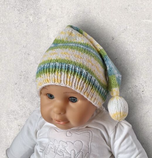 Strickanleitung Wichtelmütze unisex, ca. 8 - 24 Monate    #373