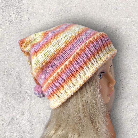 Strickanleitung Wichtelmütze unisex, ca. 2 - 4 Jahre    #374