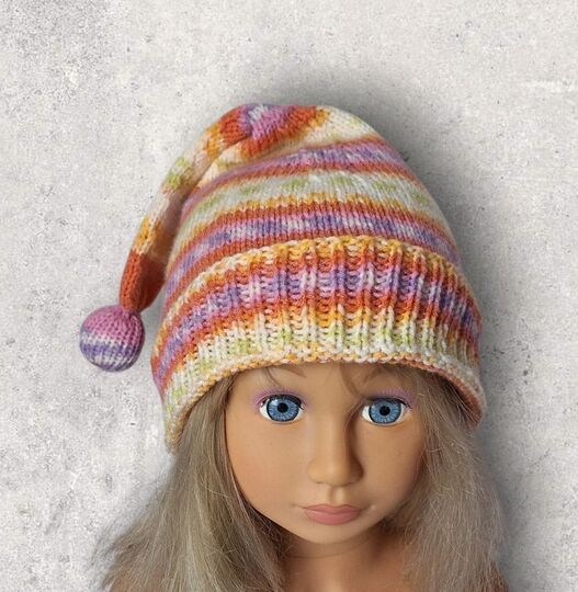 Strickanleitung Wichtelmütze unisex, ca. 2 - 4 Jahre    #374