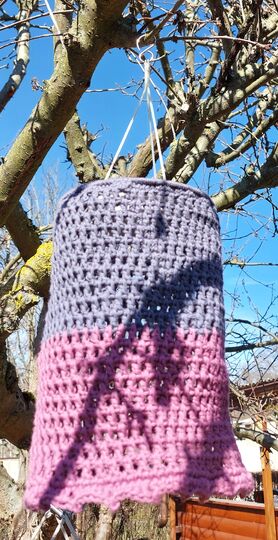 Lampion für den Garten & Balkon  Solar-Lampion  Gartenlampion häkeln