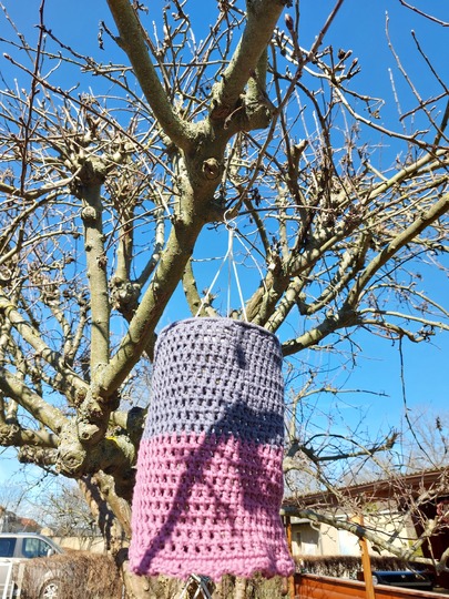 Lampion für den Garten & Balkon  Solar-Lampion  Gartenlampion häkeln