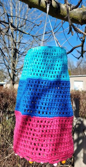 Lampion für den Garten & Balkon  Solar-Lampion  Gartenlampion häkeln