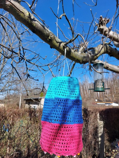 Lampion für den Garten & Balkon  Solar-Lampion  Gartenlampion häkeln