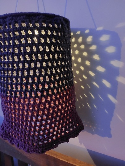 Lampion für den Garten & Balkon  Solar-Lampion  Gartenlampion häkeln