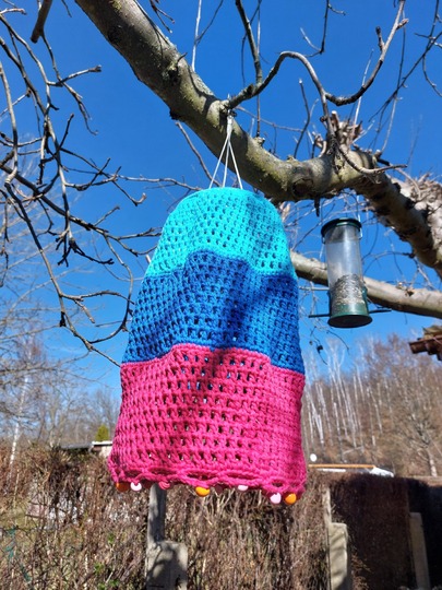 Lampion für den Garten & Balkon  Solar-Lampion  Gartenlampion häkeln