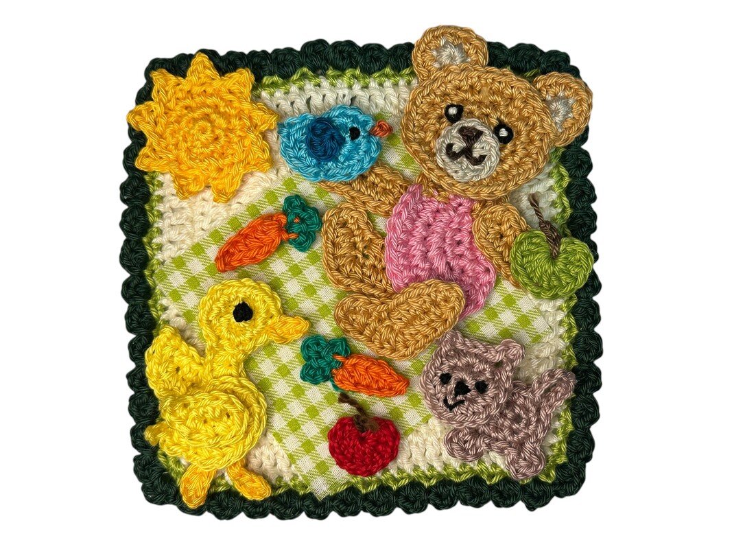 Granny Square Bear 8 crochet