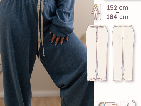 Oversized pajama pants – Women 30–48