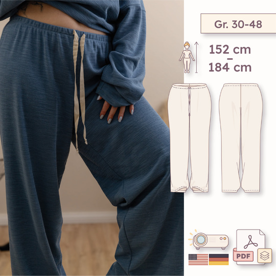 Oversized pajama pants – Women 30–48